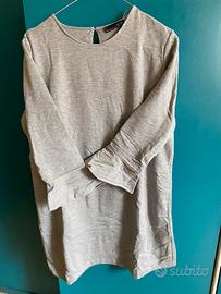 Vestito Grigio Felpa