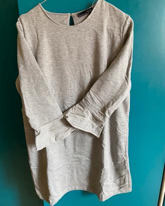 Vestito Grigio Felpa