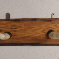 Appendiabiti legno e corna