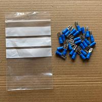25 pz FASTON FEMMINA PREISOLATO 4,8 mm BLU