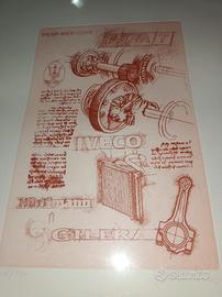 Quadri Artistici Leonardesco Fiat Lancia Gilera