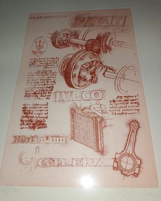 Quadri Artistici Leonardesco Fiat Lancia Gilera