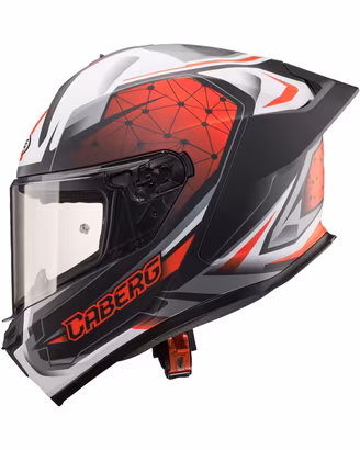 Casco Integrale CABERG Roxter KISO rosso bianco