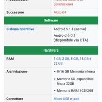 smartphone cellulare Motorola G3