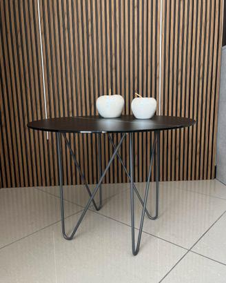 TAVOLINO DESIGN CON PIANO IN VETRO