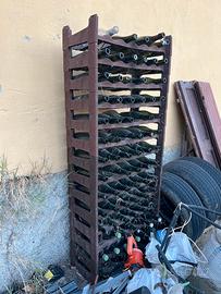 Cantinetta porta vino in plastica con bottiglie