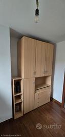 Cameretta con armadio + mobiletto + letto 1  piaz