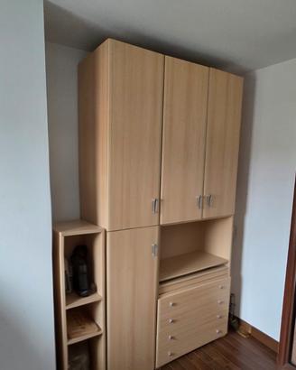 Cameretta con armadio + mobiletto + letto 1  piaz