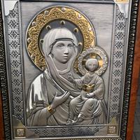 Quadro madonna argento e oro