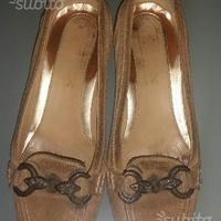 Ballerine donna usate 35 camoscio beige