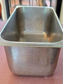 Vaschette in acciaio inox per gelato/alimenti
