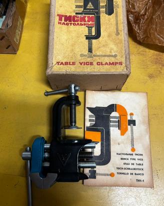 Morsa da tavolo vintage Made in USSR scatola orig