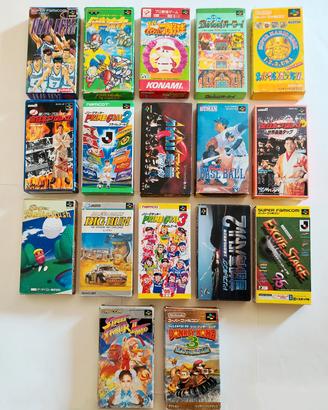 Lotto 17 Giochi Super Famicom Japan Nintendo ©1992