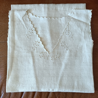 Camicia da notte tessitura canapa/lino scollo a V