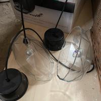 Coppia lampade vintage a sospensione