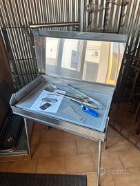 BBQ a gas inox con pietra ollare – smontabile