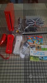 Nintendo Wii rossa completa