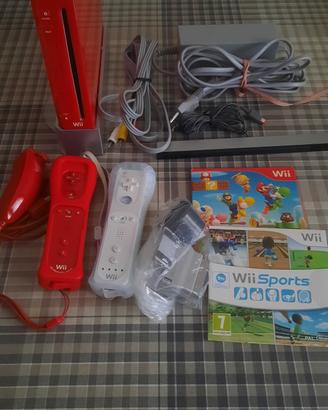 Nintendo Wii rossa completa