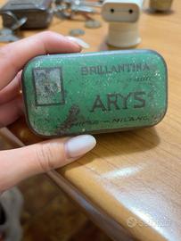 Scatola vintage Brillantina ARYS Milano in latta