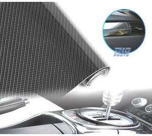 VINILE ADESIVO IN CARBONIO 5D NERO LUCIDO