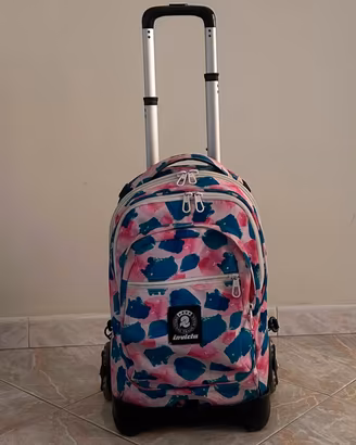 zaino trolley scuola invicta  per ragazza