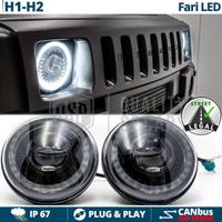 FARI Full LED HUMMER H1 H2 DRL Dinamico OMOLOGATI