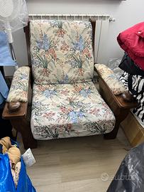Divanetto con poltrone stile rustico
