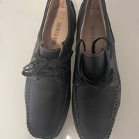 Scarpe in pelle nera italiane Henry & Sons N. 42