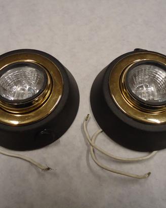 nr 2 faretti spot per illuminazione con lampadine