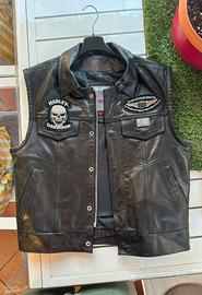 Gilet moto uomo pelle