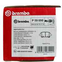 Kit pastiglie freno BREMBO P59090 posteriori