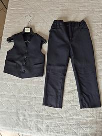 completo panciotto-pantalone cerimonia bambini 2A
