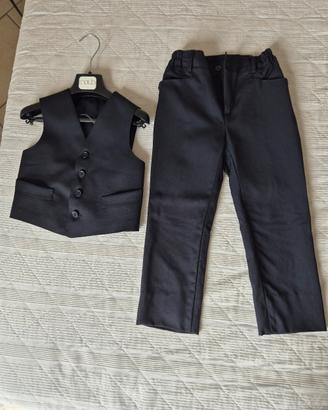 completo panciotto-pantalone cerimonia bambini 2A