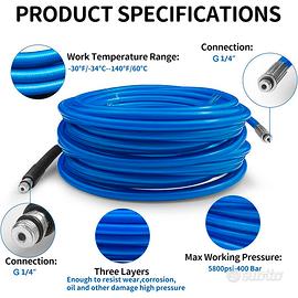 Tubo idropulitrice con ugelli