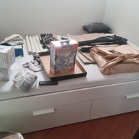 Letto 1 piazza e mezza con cassettoni