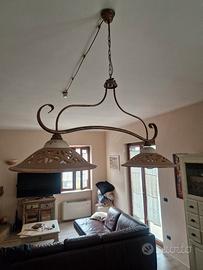 lampadario fatto a mano 