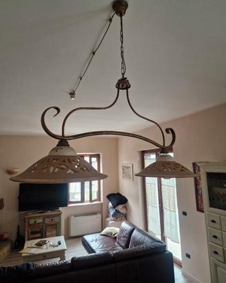 lampadario fatto a mano 