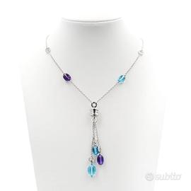 Collana Bulgari B.Zero1 in oro bianco con topazio