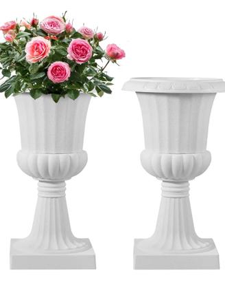 Vaso per Fioriere in Plastica 25 x 42 cm Set da 2