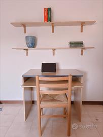 Scrivania in legno rettangolare da ufficio/PC con