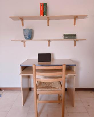 Scrivania in legno rettangolare da ufficio/PC con