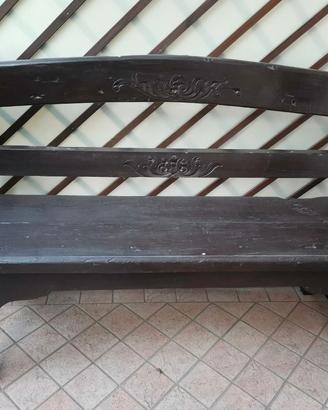 Panca in legno africano
