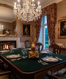 Busto decorativo Coniglio in Resina Dorata 22 cm