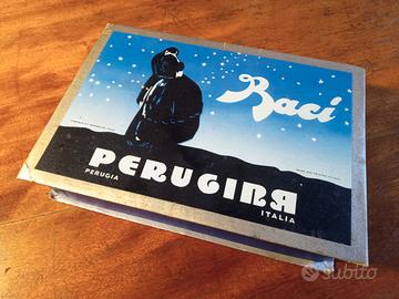 Scatola in cartone pubblicitaria BACI PERUGINA 