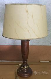 Lampada Base Legno