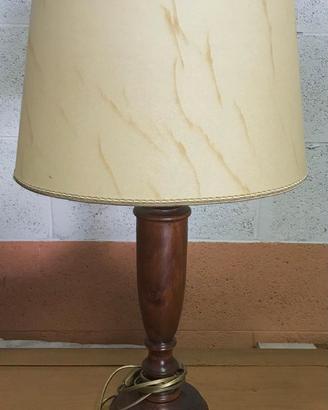 Lampada Base Legno