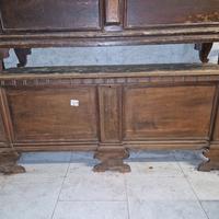 cassapanca antica in noce 