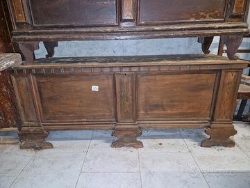 cassapanca antica in noce 