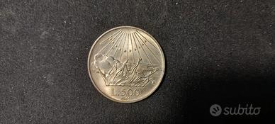 Monete in argento da 500 lire del 1965