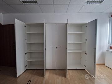 Armadio Archivio Ufficio 6 Ante Bianco (270x207cm)